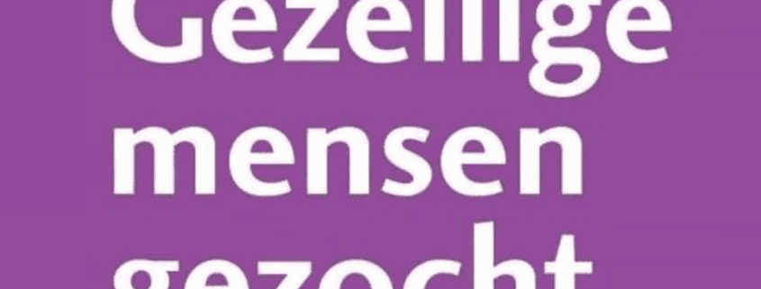 Gezellige mensen gezocht Vrijwilligers werven met Fenna vrijwilligerssoftware